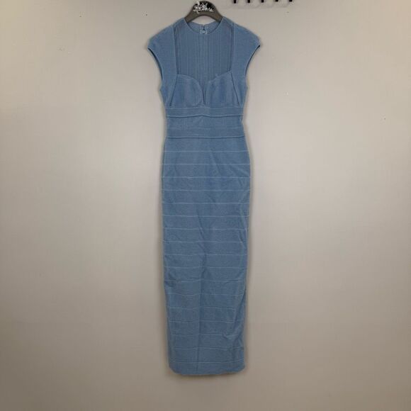 Herve Leger Light Blue Dress - Picture 6 of 10